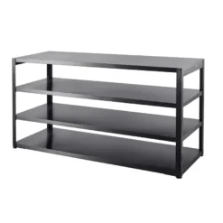 Kesäkeittiön työtasomoduuli hyllyillä Myoutdoorkitchen, 180 cm, musta
