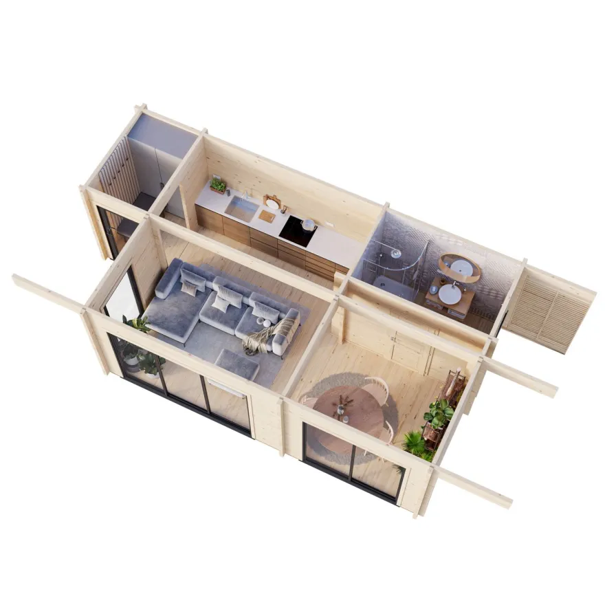 Kesämökki Palmako Cecilia 27,3 m2, puuvalmis