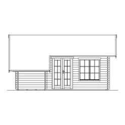 Kesämökki Skan Holz Esbjerg 3, 23.5 + 3.4m², sis.parven