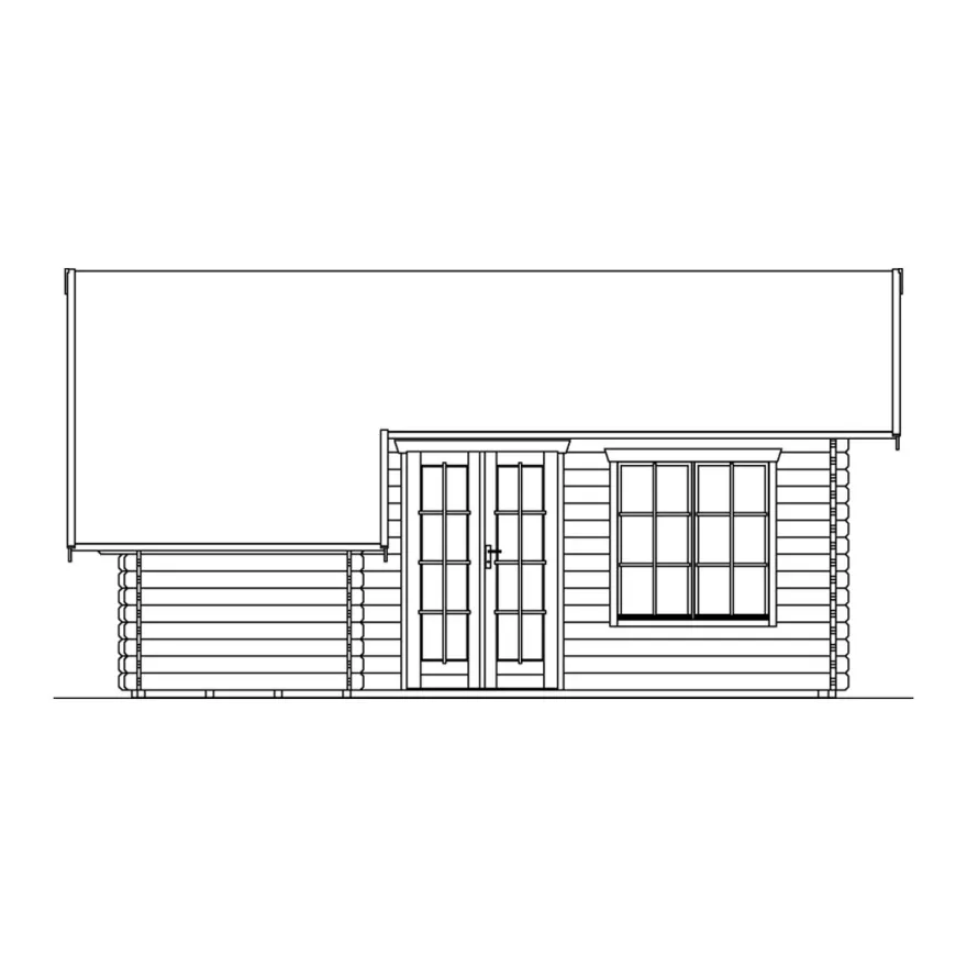 Kesämökki Skan Holz Esbjerg 3, 23.5 + 3.4m², sis.parven