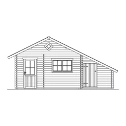 Kesämökki Skan Holz Esbjerg 3, 23.5 + 3.4m², sis.parven