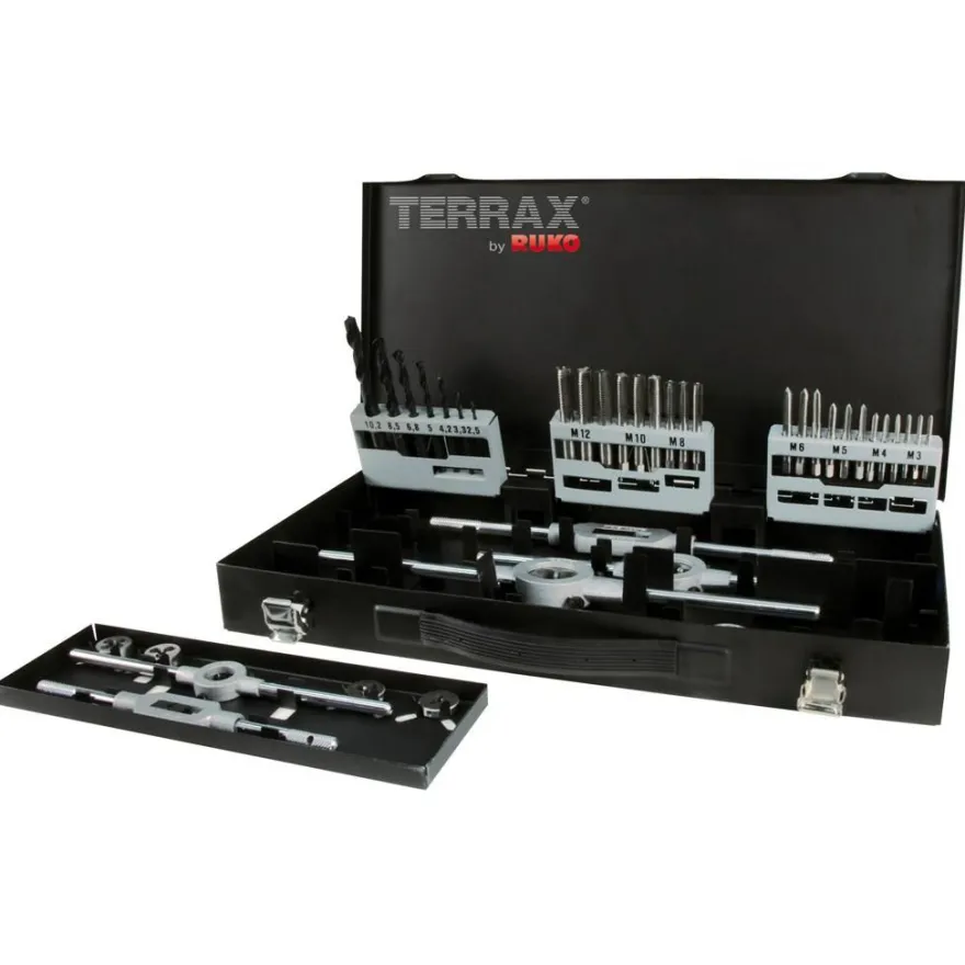 Kierretyökalusarja Terrax M3-M12, HSS, 44-os.