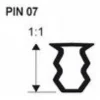 Kiinnitysinsertti Progress Profiles PIN 07, 2,7m, 7-10 mm, pvc