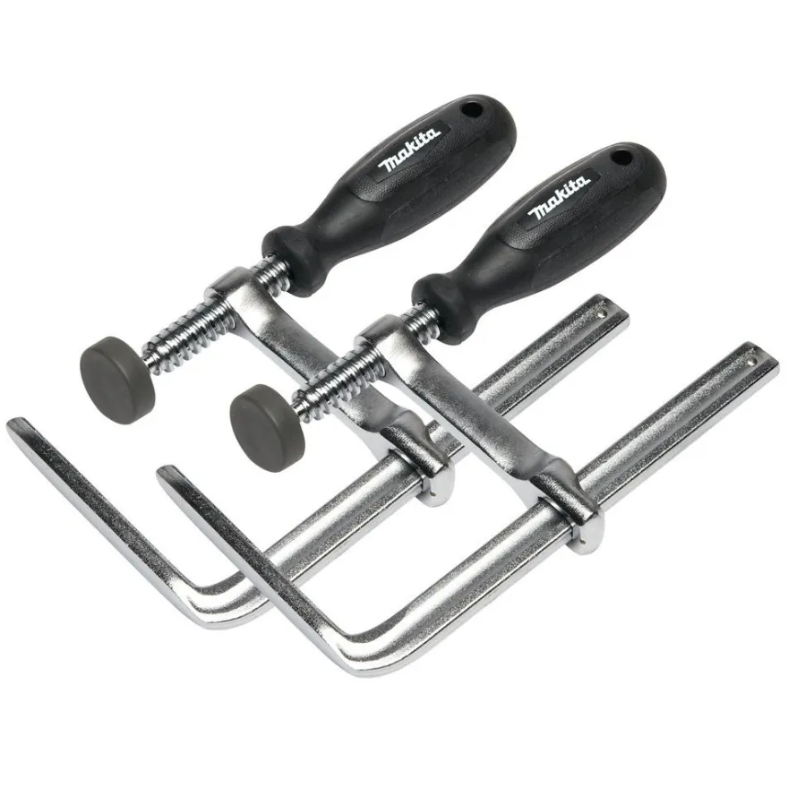 Kiinnityspuristin ohjauskiskolle Makita 194385-5, 2 kpl