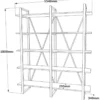 Kirjahylly Linento Furniture MN05, ruskea