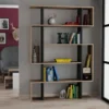 Kirjahylly Linento Furniture Mito, antrasiitti/ruskea