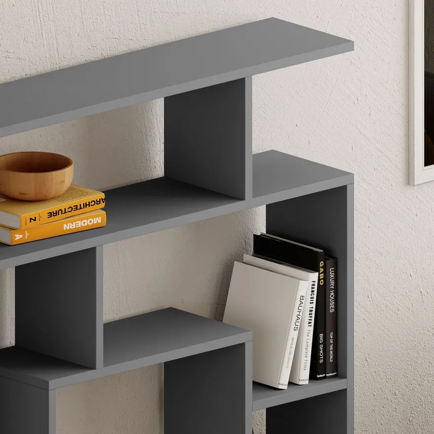 Kirjahylly Linento Furniture Maze, antrasiitti
