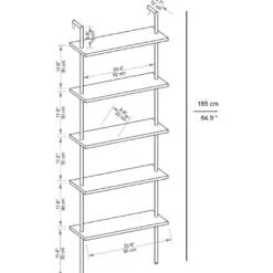 Kirjahylly Linento Furniture Teos, eri värejä