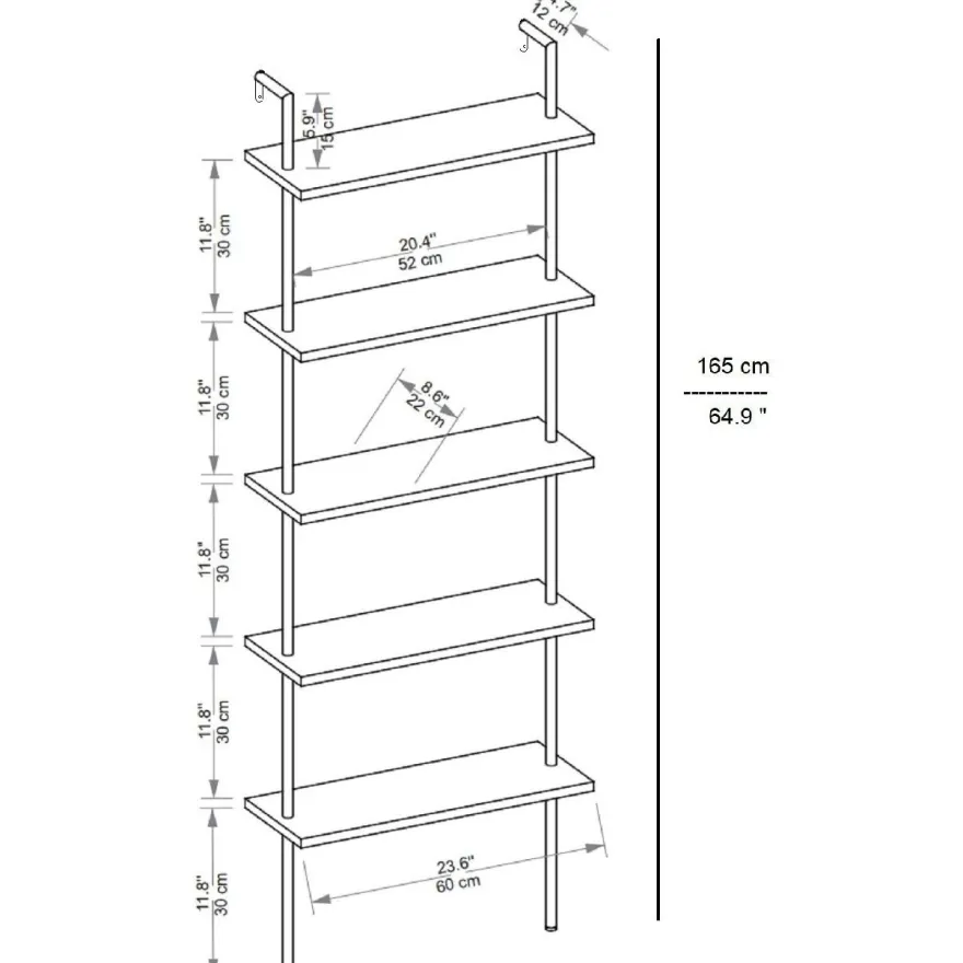 Kirjahylly Linento Furniture Teos, eri värejä