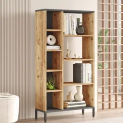 Kirjahylly Linento Furniture RL3-AA Atlantic Pine/antrasiitti
