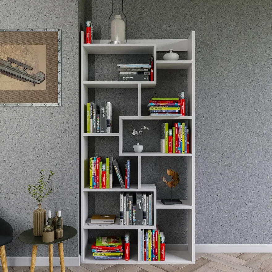 Kirjahylly Linento Furniture Kuttap valkoinen