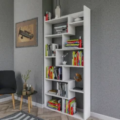 Kirjahylly Linento Furniture Kuttap valkoinen