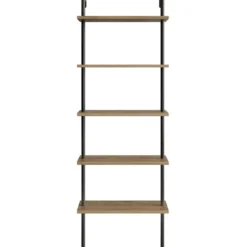 Kirjahylly Linento Furniture Paula, ruskea/musta