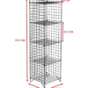 Kirjahylly Linento Furniture Elvis, 37x137.5cm, musta
