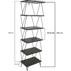 Kirjahylly Linento Furniture Balaban, 46x165cm