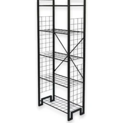 Kirjahylly Linento Furniture Kane, 60x156cm, musta