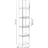 Kirjahylly Linento Furniture Multi antrasiitti/mokka