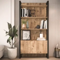 Kirjahylly Linento Furniture ML6, ruskea