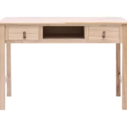 Kirjoituspöytä luonnollinen 110x45x76 cm puinen