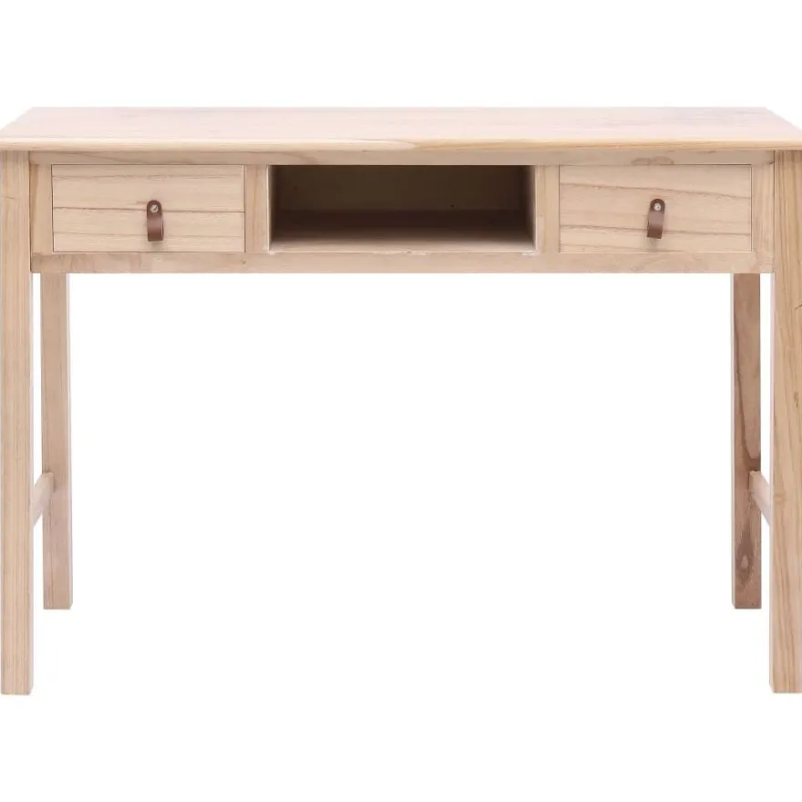 Kirjoituspöytä luonnollinen 110x45x76 cm puinen