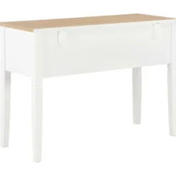 Kirjoituspöytä, valkoinen, 109,5x45x77,5 cm, puinen