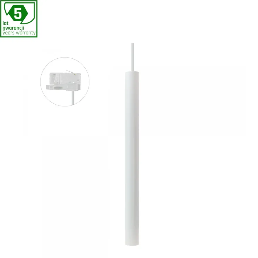 Kiskoriippuvalaisin Spectrum Chloe Slim MR11 3-vaihekiskoon Ø40x500mm