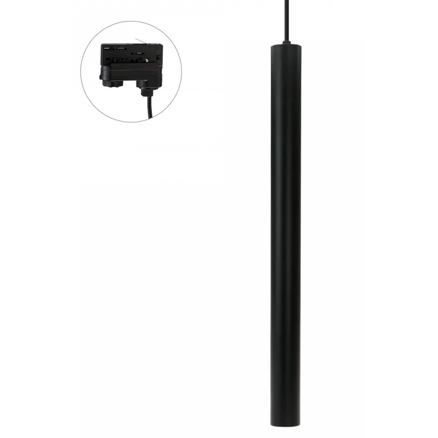Kiskoriippuvalaisin Spectrum Chloe Slim MR11 3-vaihekiskoon Ø40x500mm