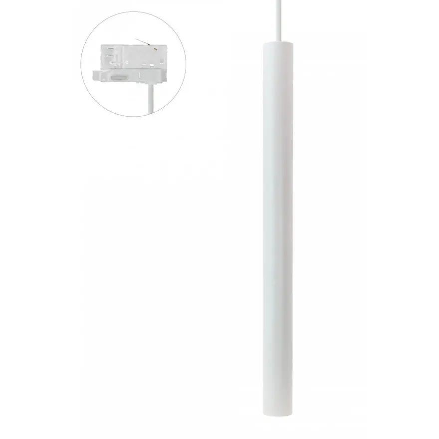 Kiskoriippuvalaisin Spectrum Chloe Slim MR11 3-vaihekiskoon Ø40x500mm