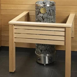Kiukaan suojakaide/jalkatuki Sun Sauna Classic U-malli, mittojen mukaan