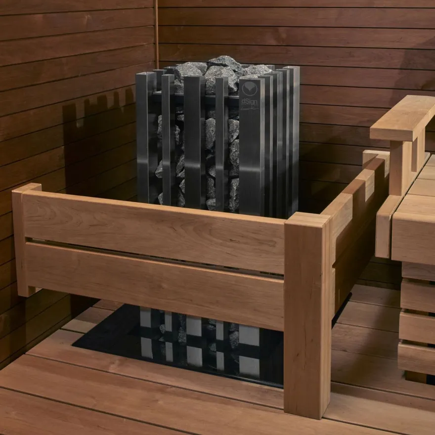 Kiukaan suojakaide Sun Sauna Relax L-malli alalauteelle