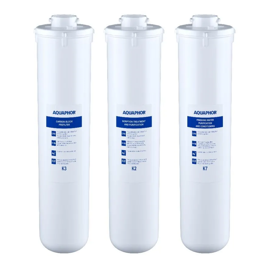 Käänteisosmoosijärjestelmän vaihtosuodatinpakkaus Aquaphor K1-K2-K7BM (RO-102S EU, 202S EU)