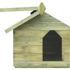 Koirankoppi avattavalla katolla, 61.5x74x78.5cm