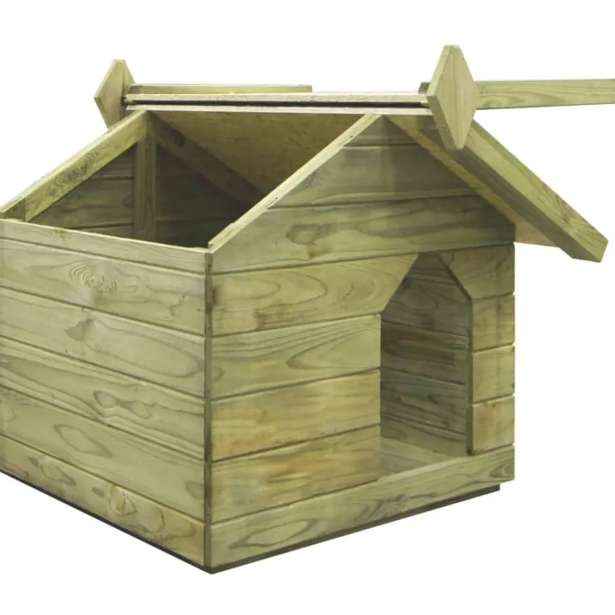 Koirankoppi avattavalla katolla, 61.5x74x78.5cm
