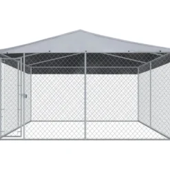 Koiratarha katoksella, 3,8x3,8x2,4m