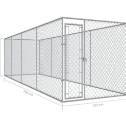 Koiratarha, 7,6x1,9x2 m