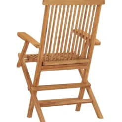 Kokoontaitettavat puutarhatuolit, 2 kpl, 55x60x89 cm, tiikki