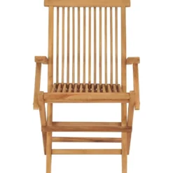 Kokoontaitettavat puutarhatuolit, 2 kpl, 55x60x89 cm, tiikki