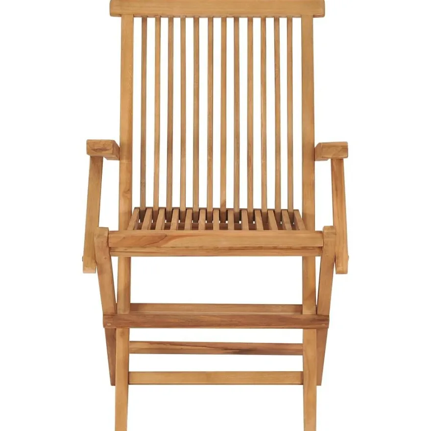 Kokoontaitettavat puutarhatuolit, 2 kpl, 55x60x89 cm, tiikki