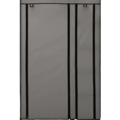 Kokoontaitettava vaatekaappi harmaa 110cm, kangas