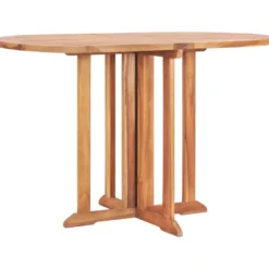 Kokoontaittuva perhosulkopöytä, 120x70x75 cm, tiikki
