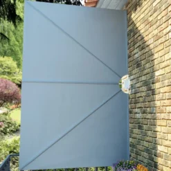 Kokoontaittuva terassin sivumarkiisi harmaa 300x200 cm