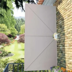Kokoontaittuva terassin sivumarkiisi kerma 300x150 cm