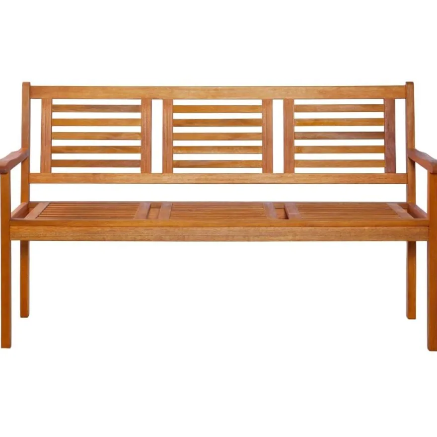 Kolmen istuttava puutarhapenkki, 150 cm, eukalyptuspuu