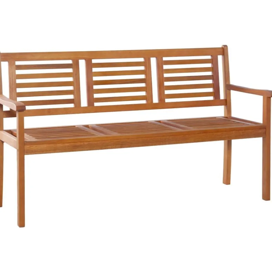 Kolmen istuttava puutarhapenkki, 150 cm, eukalyptuspuu