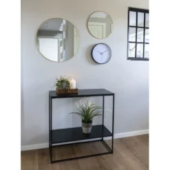 Konsolipöytä House Nordic Vita, 2 hyllyllä, 80x36x80cm