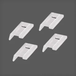 Korinpysäytin Meshkoreille Elfa Classic 50x26x10mm, 4 kpl läpikuultava