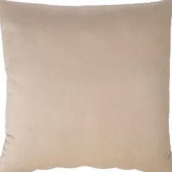 Koristetyyny sametti Home4You NEW 50x50 cm, vetoketjulla, vaaleanbeige