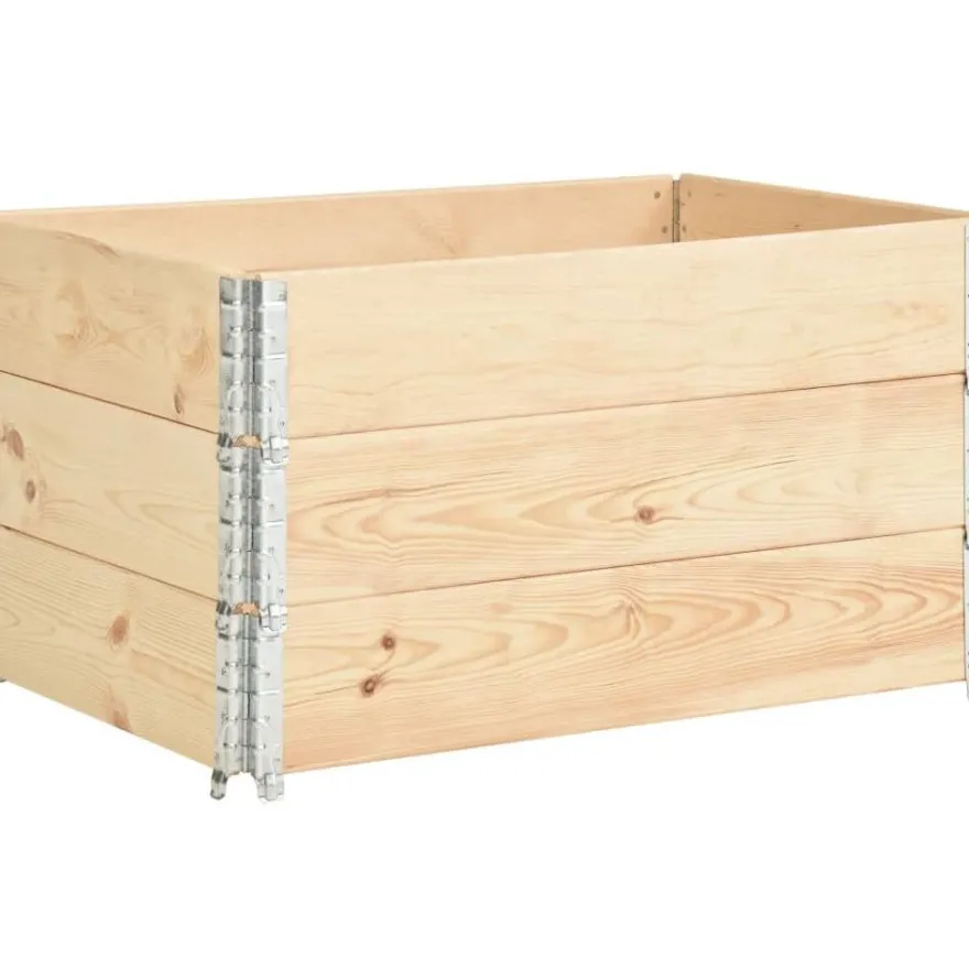 Korotetut kukkalaatikot 3 kpl 50x100 cm täysi mänty