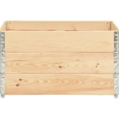 Korotetut kukkalaatikot 3 kpl 50x100 cm täysi mänty