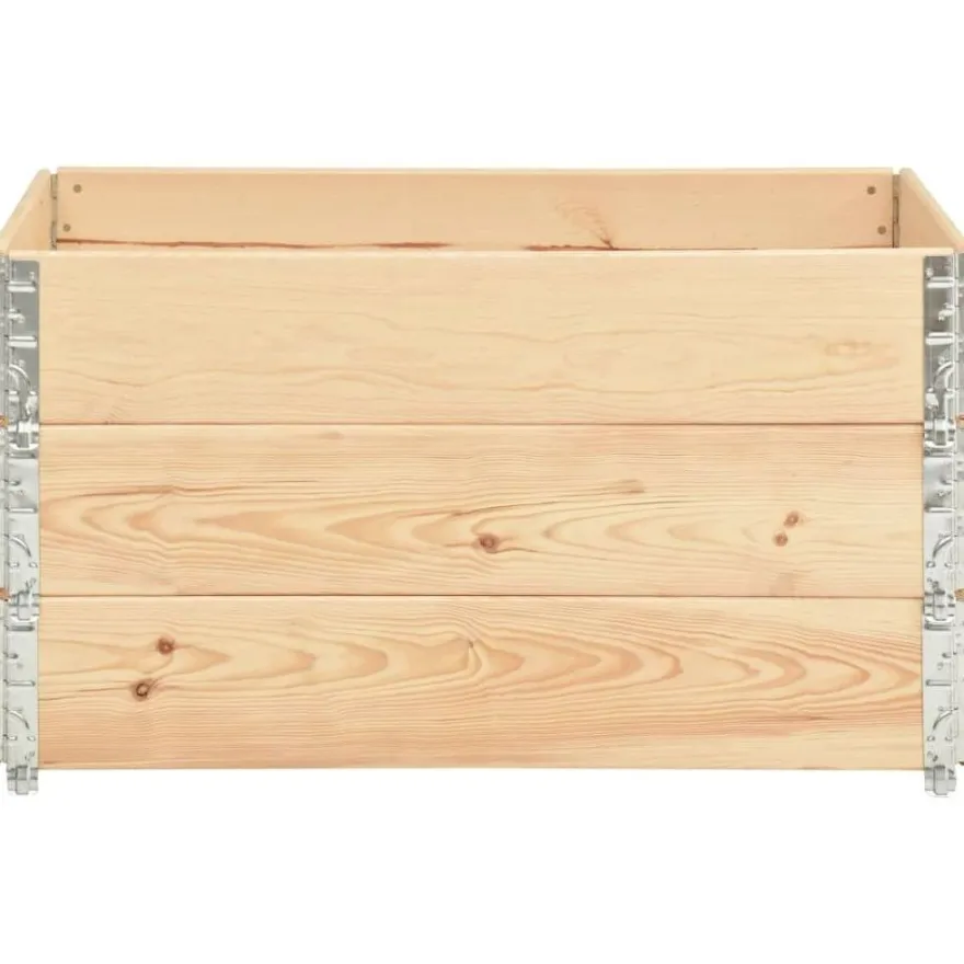 Korotetut kukkalaatikot 3 kpl 50x100 cm täysi mänty